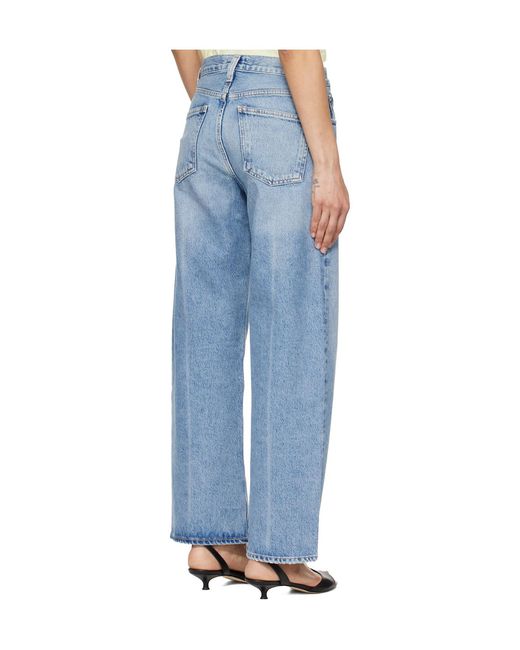 Agolde Blue Arc 29' Wide-Leg Jeans