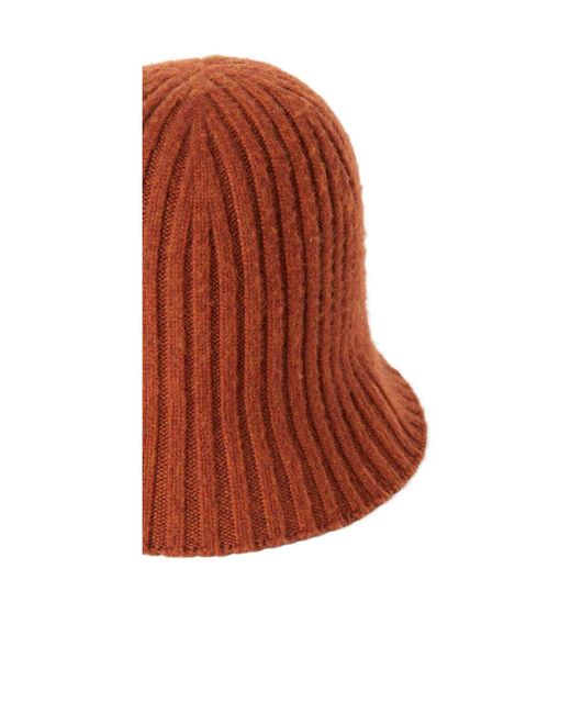 Loro Piana Brown Rib Knitted Hat
