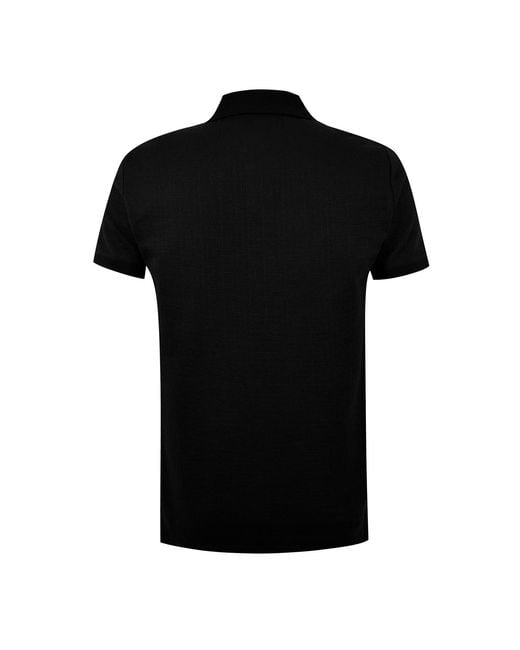 Balmain Black Mono Polo Sn00 for men