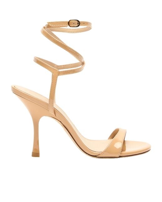 Stuart Weitzman Metallic Nudist Wrap 100