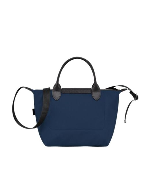 Longchamp Blue Le Pliage Energy Strapped Small Tote Bag