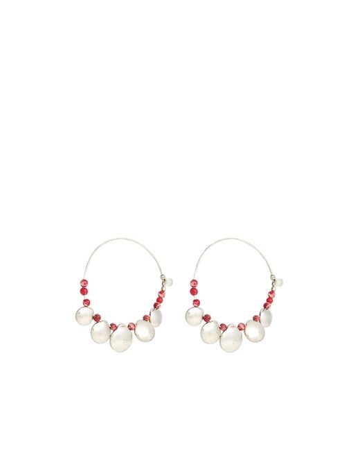 Isabel Marant White Hoop Earrings