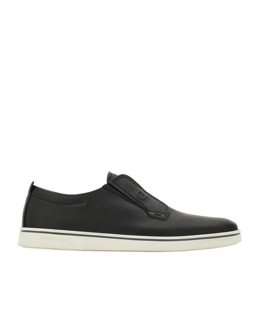 Ferragamo Black Slip-On Sneaker for men