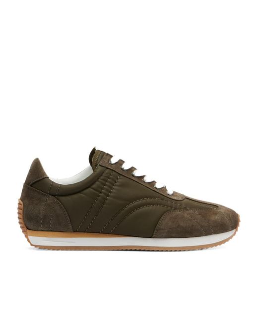Totême  Green Lace Up Sneakers