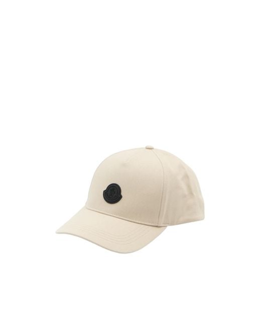 Moncler Natural Logo Patch Baseball Cap for men