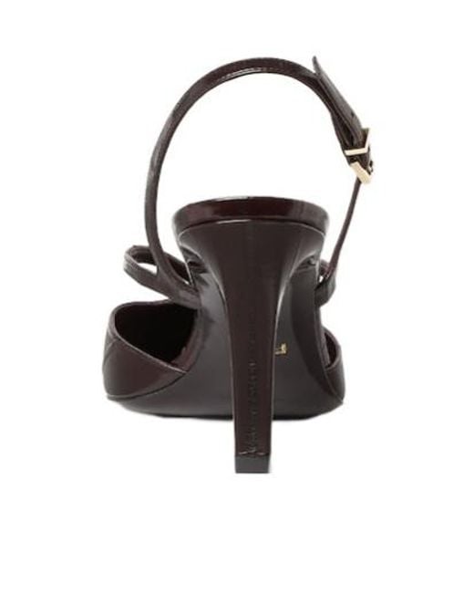 Fendi Brown Ffold Slingback Pumps