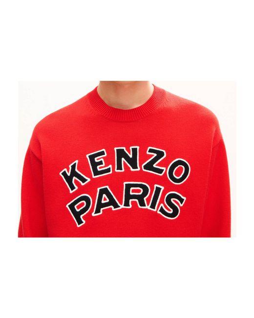 KENZO Red Paris Emblem' Jumper for men