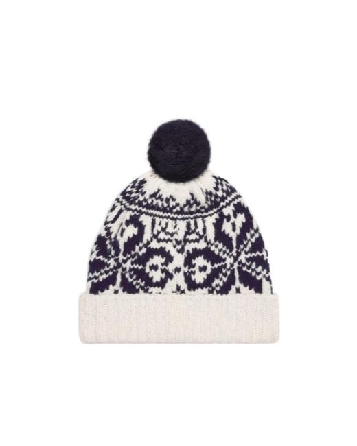 Céline White Beanie