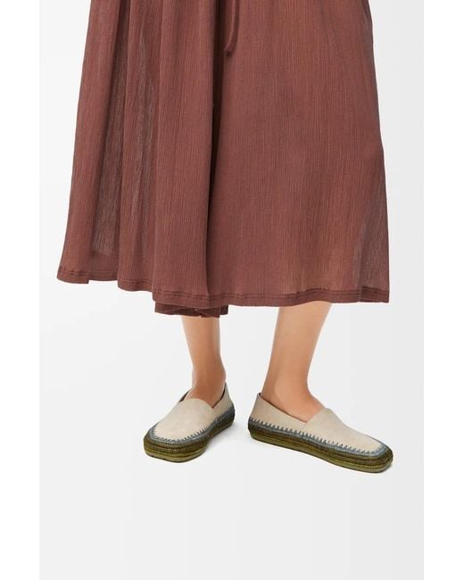Loewe Green Rio Slippers