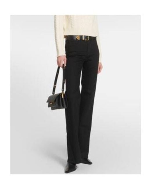 Nili Lotan Black Flared Jeans