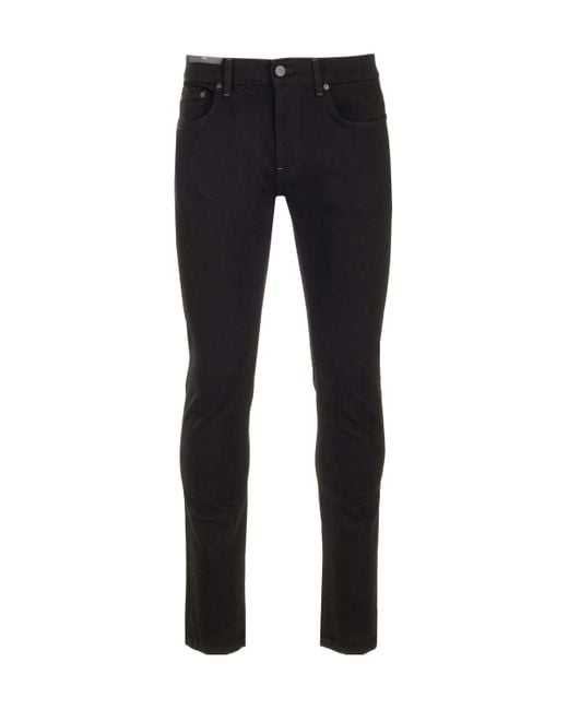 Pt Pantaloni Blue Pt Torino Swing Low-Rise Straight-Leg Jeans