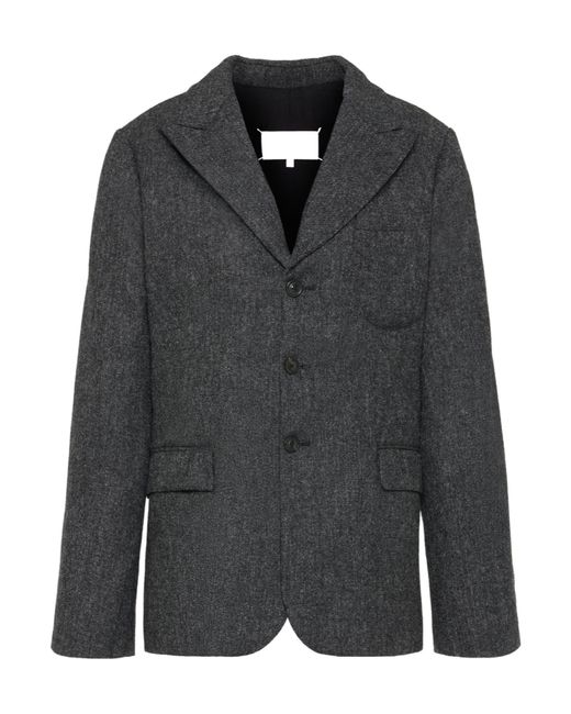 Maison Margiela Black Single-Breasted Blazer