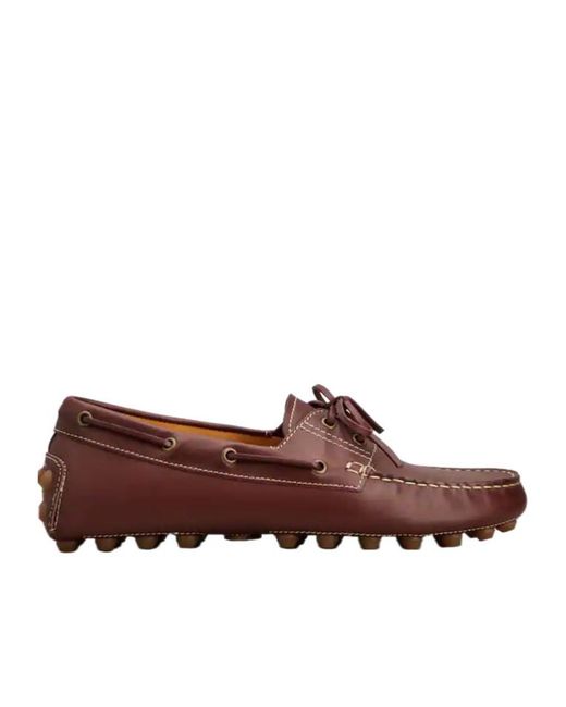 Tod's Brown Round-Toe Loafers for men