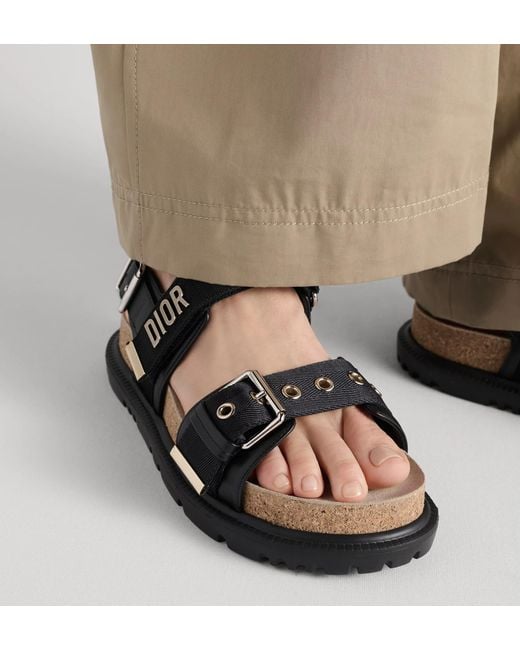 Dior Black Christian Act Sandals