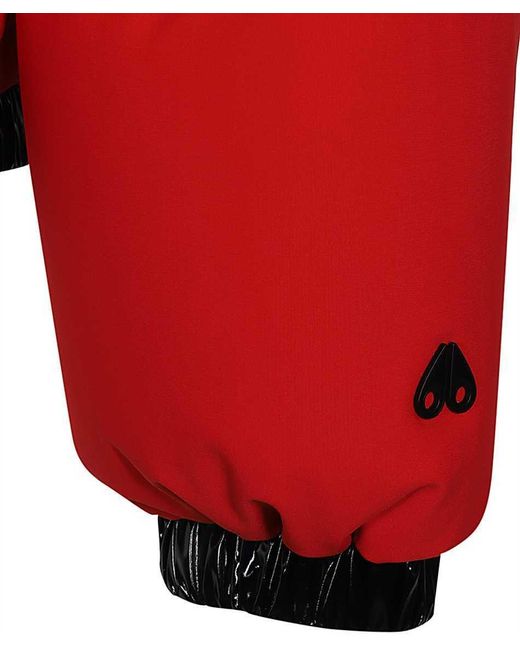Moose Knuckles Red Long-Sleeved Cotton Suit