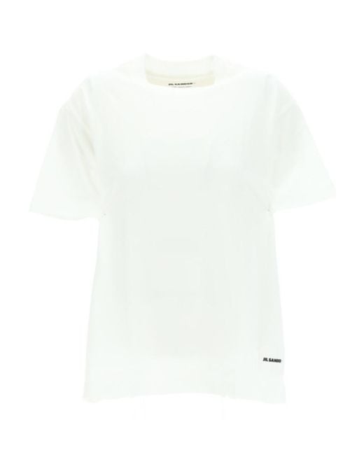 Jil Sander White 3-Pack Short-Sleeved T-Shirt Set for men