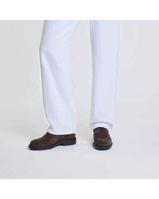 Hogan Brown Urbano Lace-Up Derby Shoes for men