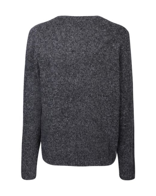 Lardini Gray Crewneck Knitted Jumper for men