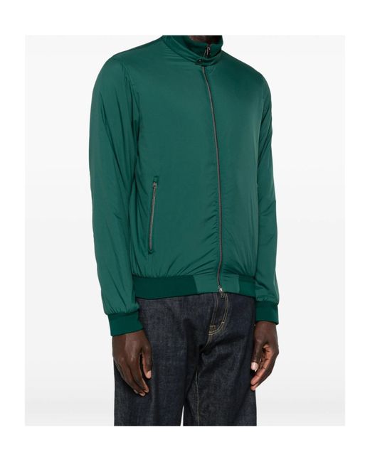 Herno Green Zip-Up Jacket for men