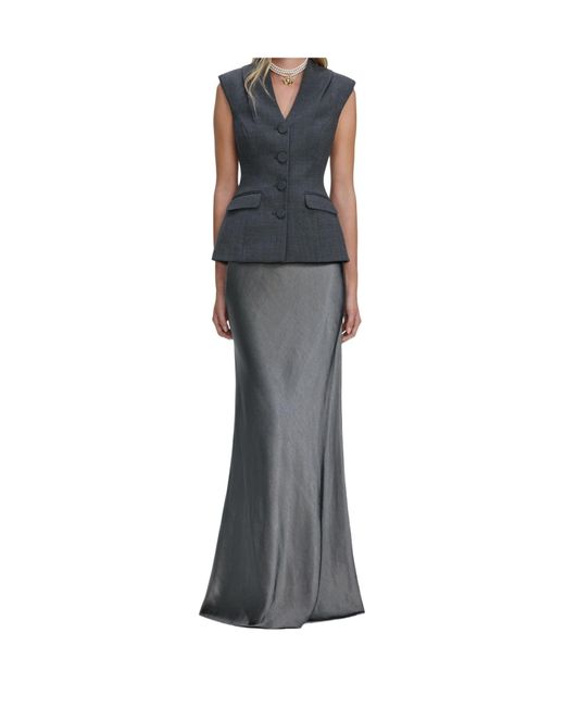 Self-Portrait Black Buttoned Maxi Dress