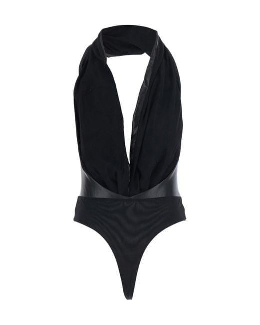 ANDAMANE Blue V-Neck Bodysuit