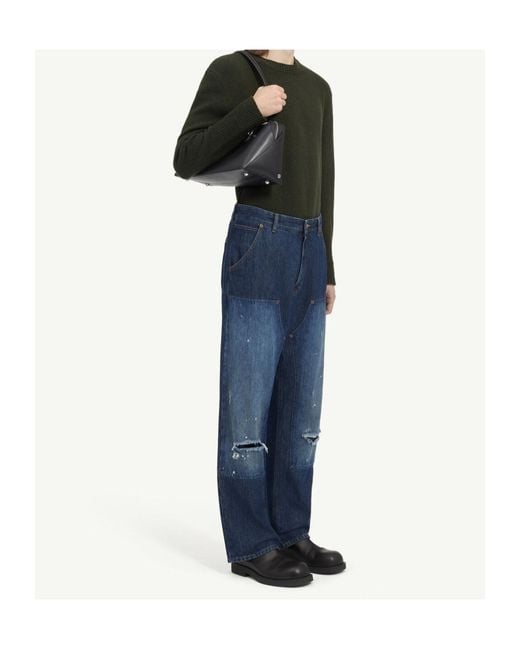 MM6 by Maison Margiela Blue Straight-Leg Jeans for men