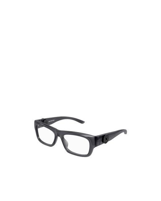 Balenciaga White Eyewear Rectangle Frame Glasses for men