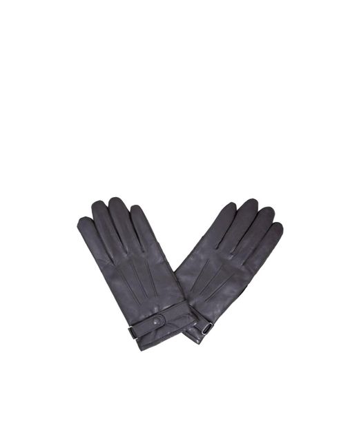 Barbour Blue Five-Finger Gloves for men