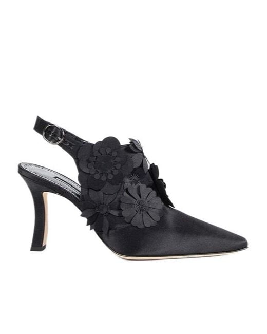 Manolo Blahnik Black Stiletto High Heels