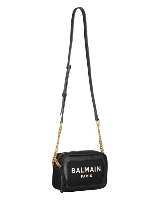 Balmain Black Logo Crossbody Shoulder Bag
