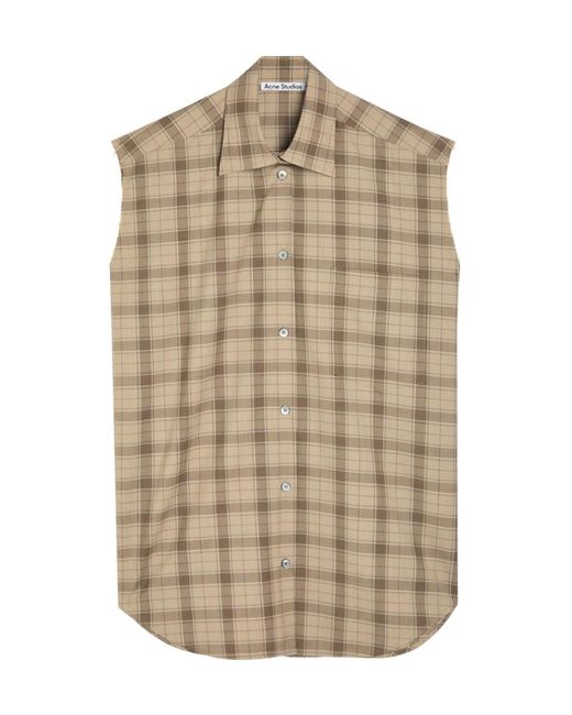 Acne Natural Plaid Shirt