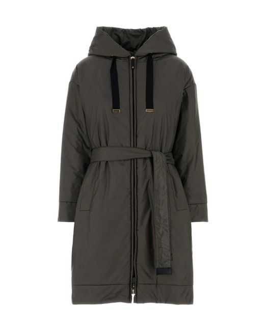Max Mara Gray The Cube Dioniso Belted Down Jacket