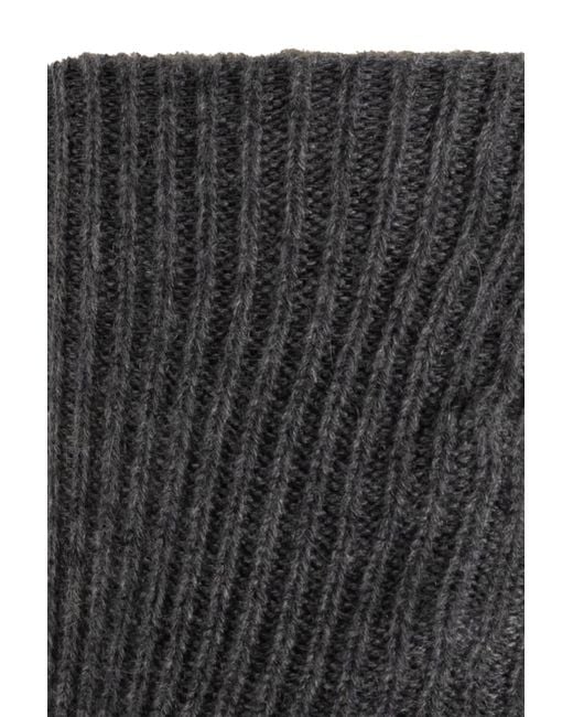 Lisa Yang Black Zera Ribbed Socks