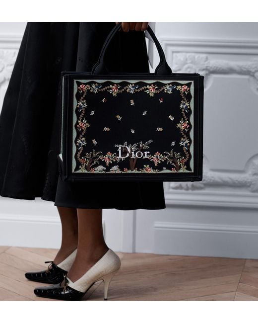 Dior Black Amour Medium Book Tote With Strap