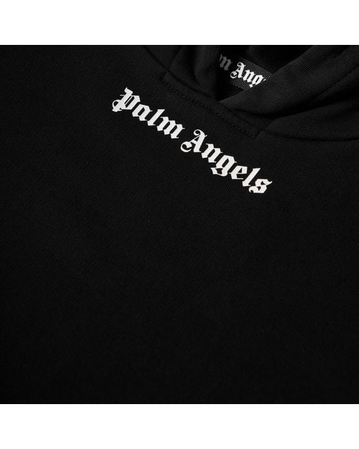 Palm Angels Black Hooded Pullover Sweatshirt for men