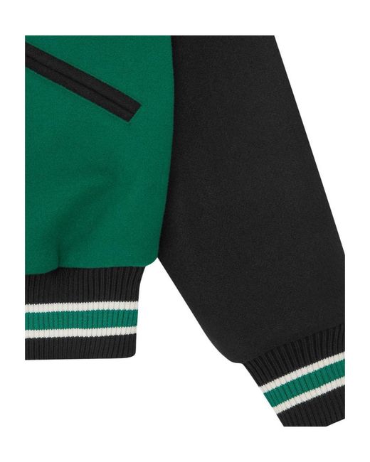 ICECREAM Green Varsity Wool Jacket for men