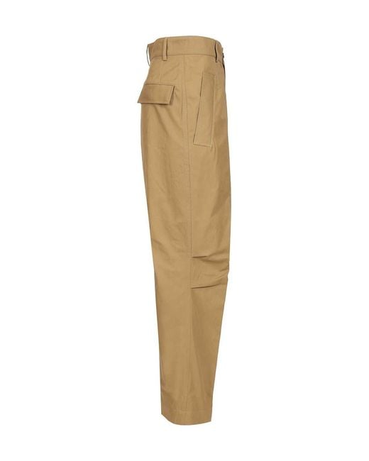 Dries Van Noten Natural Straight Leg Pants for men