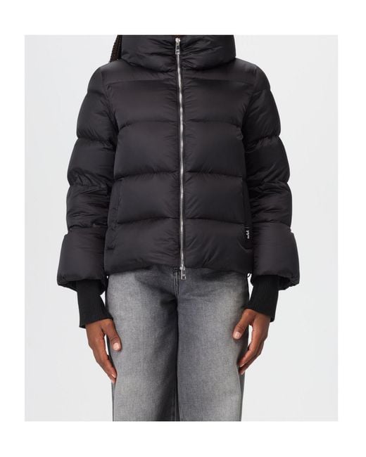 Add Black Short Hooded Down Jacket