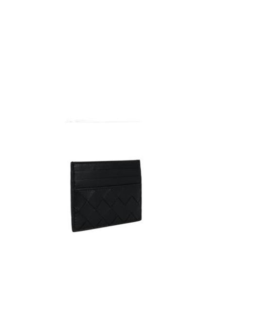 Bottega Veneta Black Intrecciato Cardholder
