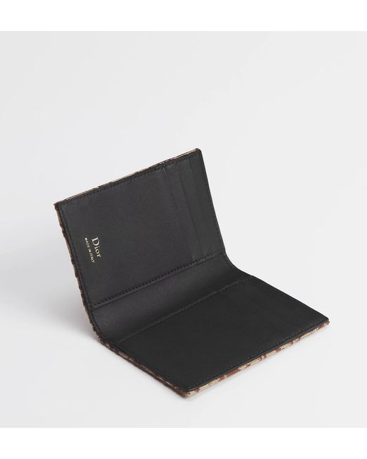 Dior Brown Bifold Card Holder for men