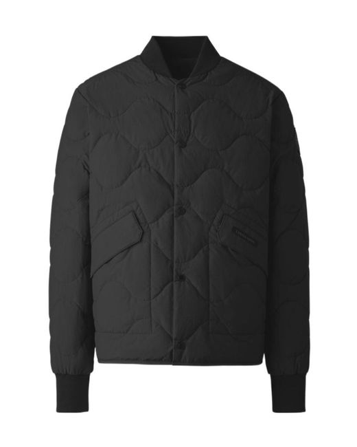 Canada Goose Black Boswell Bomber Jacket for men