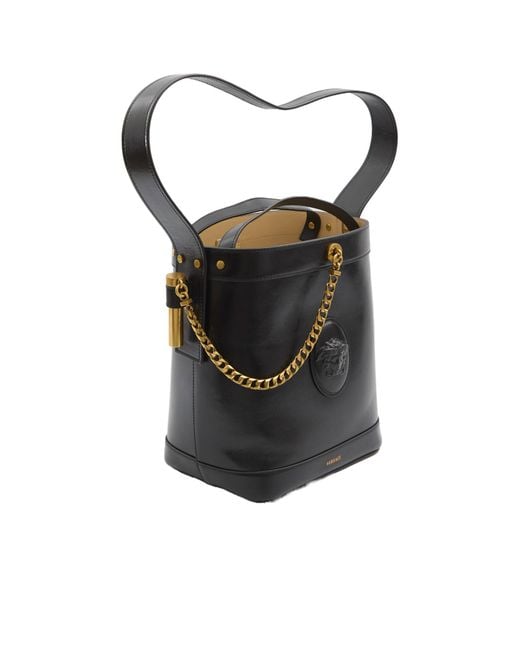 Versace Black Medusa Bucket Bag
