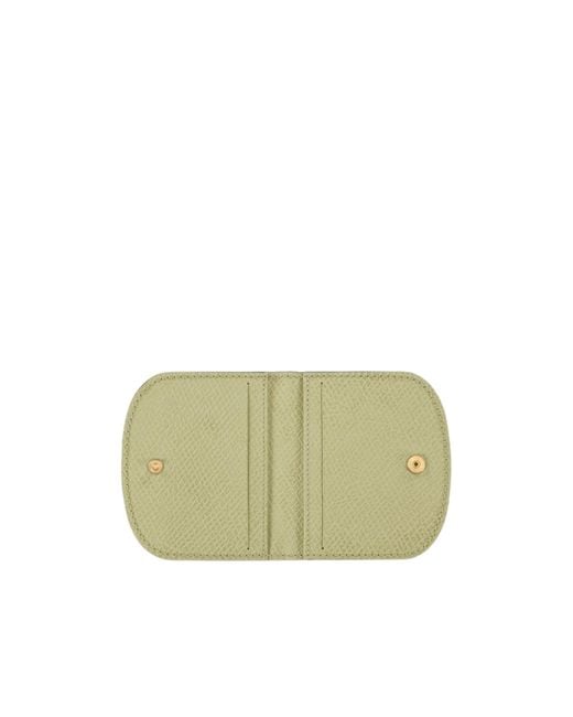 Longchamp White Épure Leather Card Holder