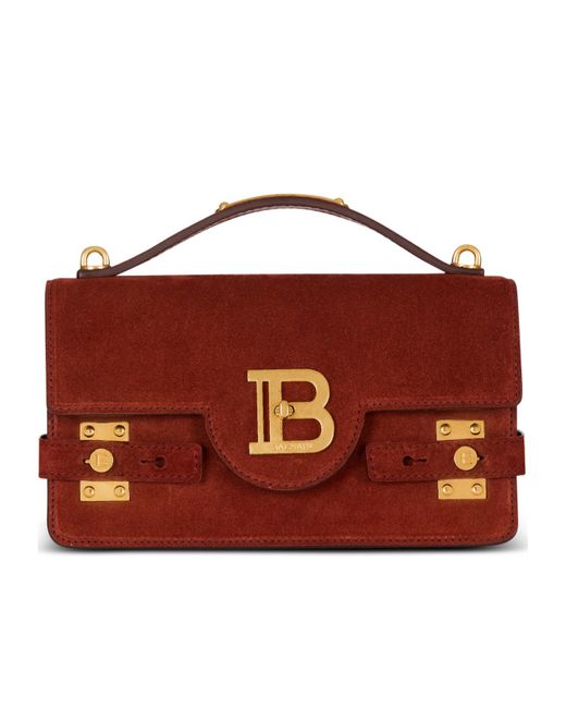 Balmain Brown B-Buzz Shoulder 24 Bag