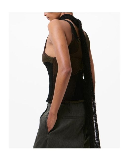 Our Legacy Black Solo Sheer Knitted Tank Top