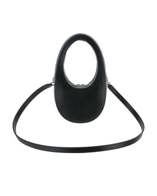 Coperni Black Swipe Zipped Mini Top Handle Bag