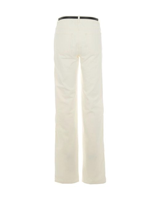 Elisabetta Franchi Natural Belted Jeans