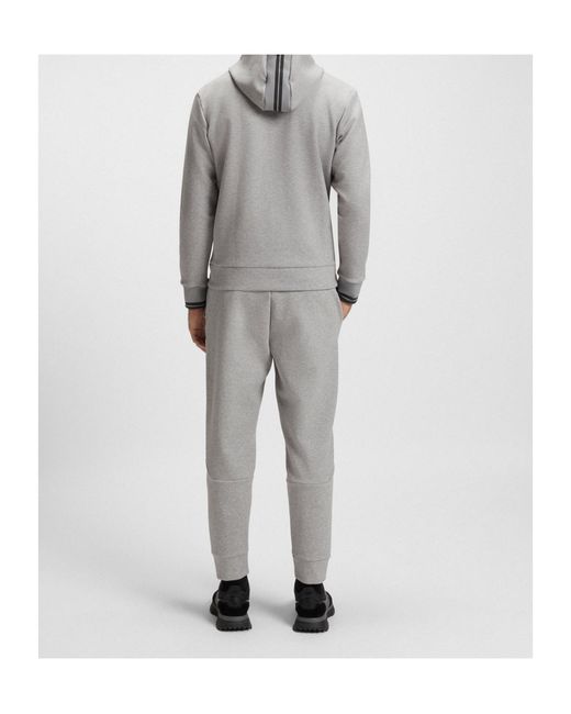 Boss Gray Zipper Sweatshirt for men