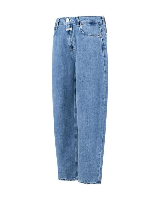 Closed Blue Relaxed Straight-Leg Jeans