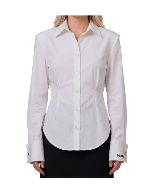 The Attico White Long-Sleeved Shirt